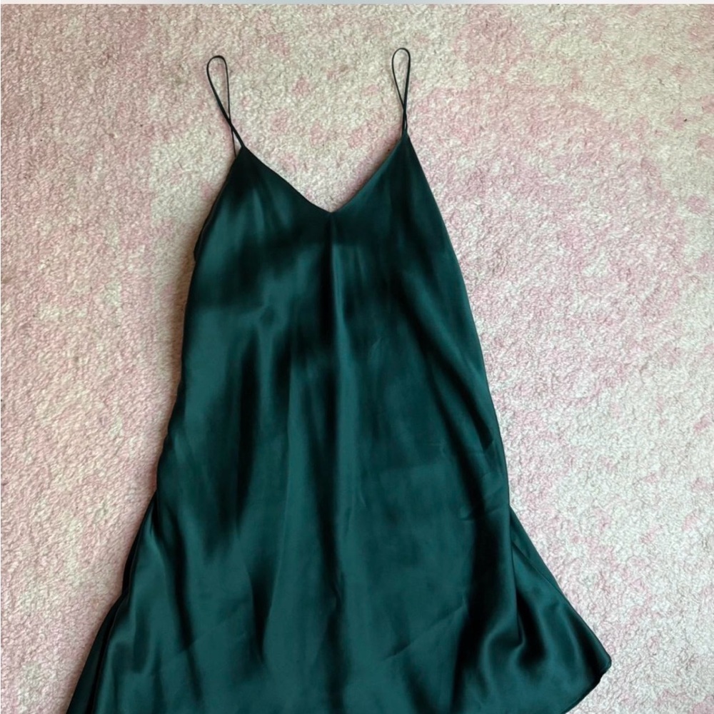 Victoria's Secret Teal Silk Dress